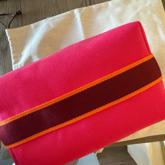 BRAND NEW HERMES BRIDE-A-BRAC large toilette cosmetic travel pouch case - Picture 3 of 6